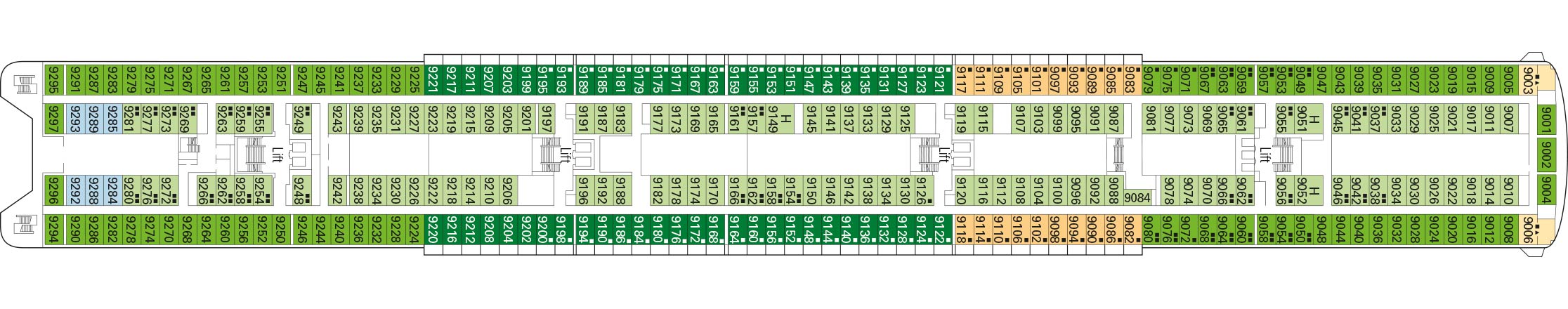 MSC Cruises MSC Armonia Deck Plans Deck 9 Ametista.jpg